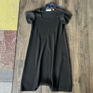 88 PISCOTTA NY dress black 54% Silk 45% cashmere Stunning!! Size M